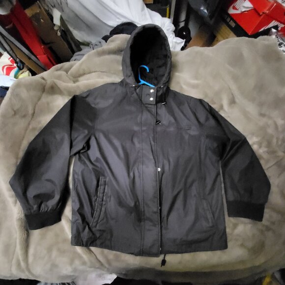 J Crew Sport Waterproof Lightweight All Weather Jacket Quilted hood, Size Large - Picture 15 of 16